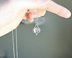 Lavender Quartz Pendant Necklace