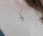 Lavender Quartz Pendant Necklace