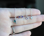Lumen Amethyst Stud Earrings | 4mm Rose Cut Amethyst in Sterling Silver