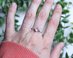 Square Amethyst Sterling Silver Ring US Size 6