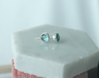 Ocean Blue Kyanite Stud Earrings
