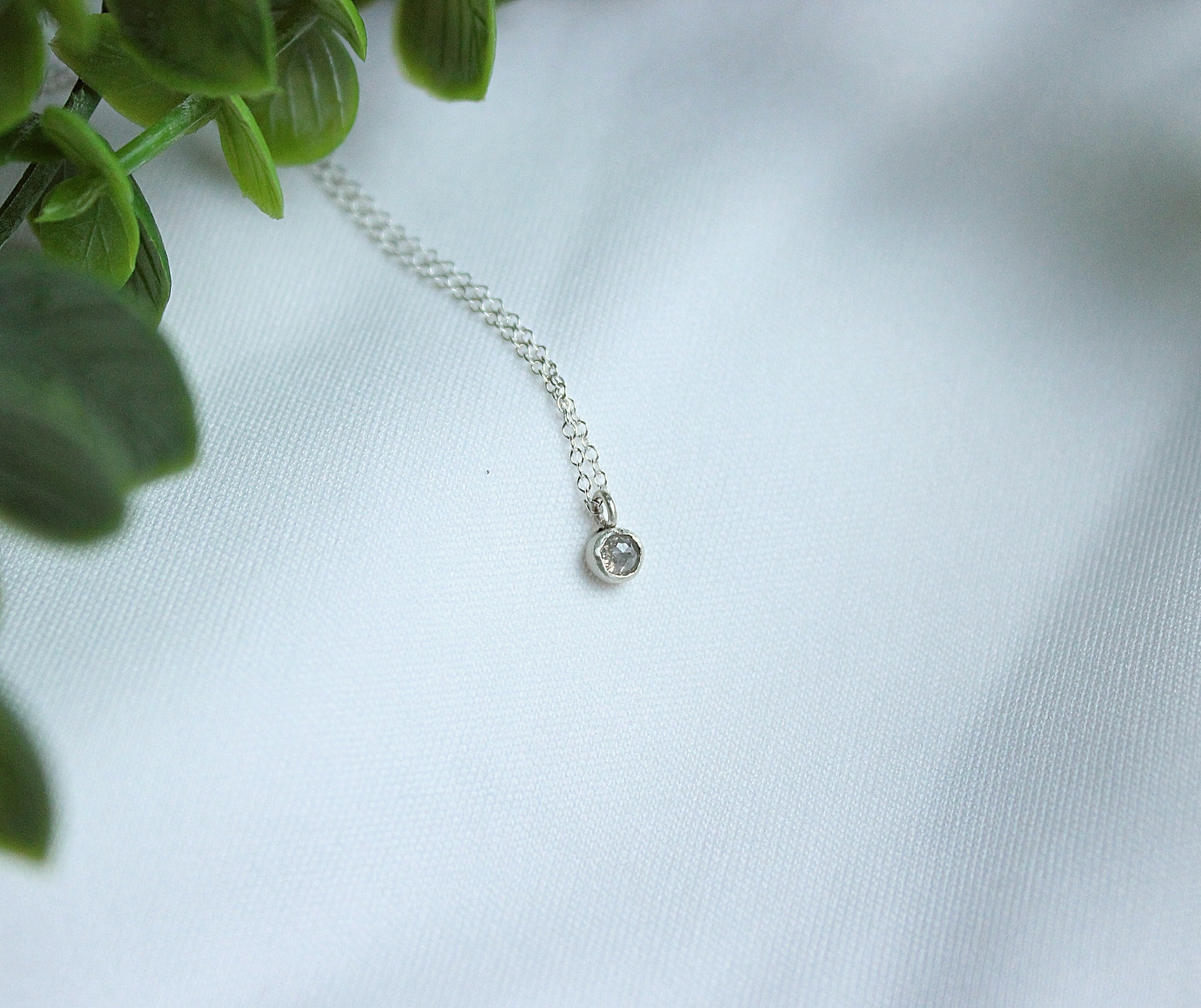Lumen Diamond Solitaire Necklace | A handcrafted diamond solitaire necklace designed around simplicity, light, and everyday wear.