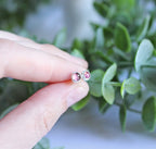 Lumen Pink Tourmaline Stud Earrings