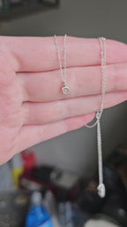 Lumen Diamond Solitaire Necklace | A handcrafted diamond solitaire necklace designed around simplicity, light, and everyday wear.