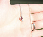 One-of-a-Kind Pink Winza Sapphire & Moissanite Necklace in Sterling Silver